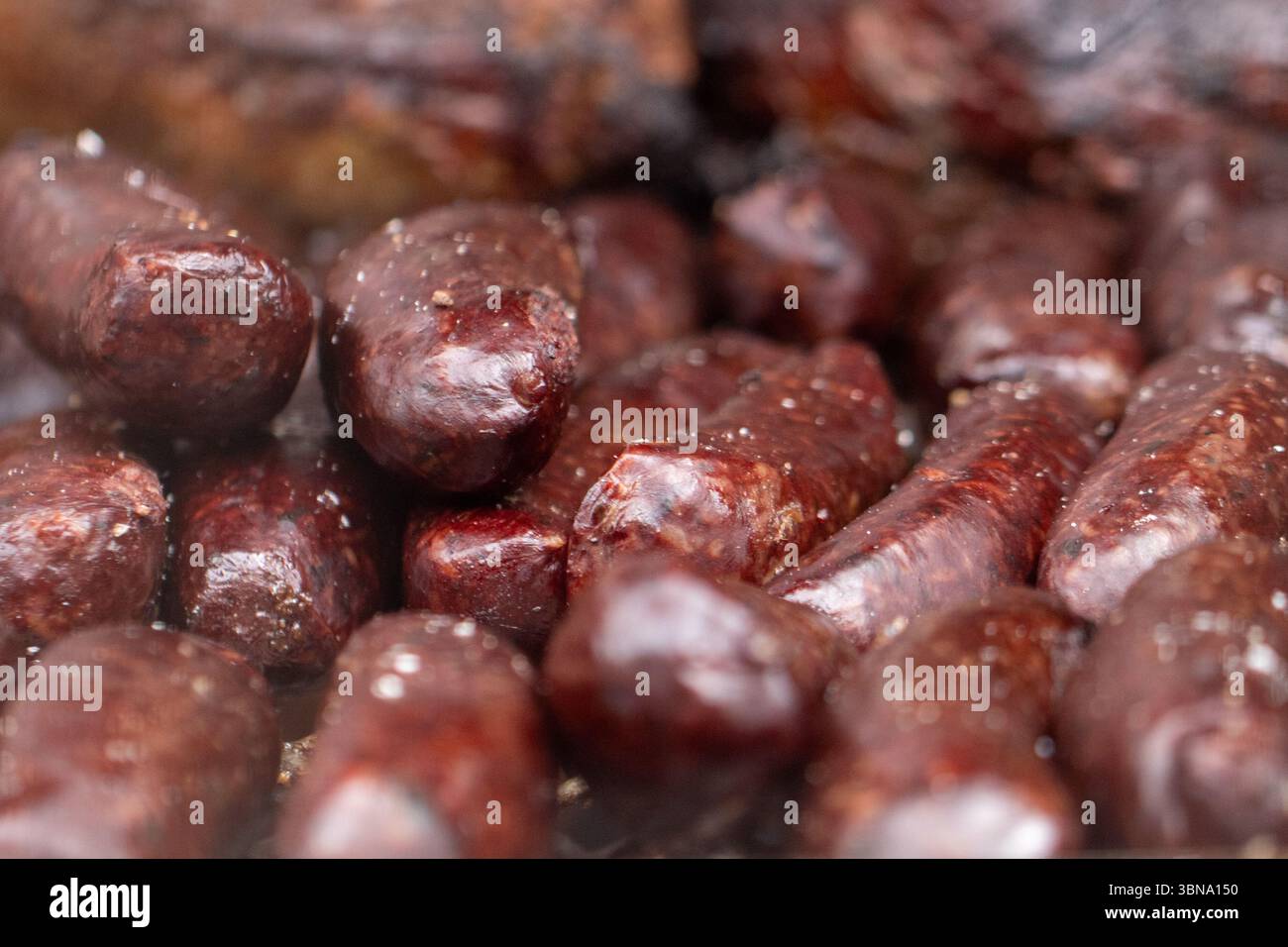 Camion per il cibo in stile texano per barbecue Foto Stock