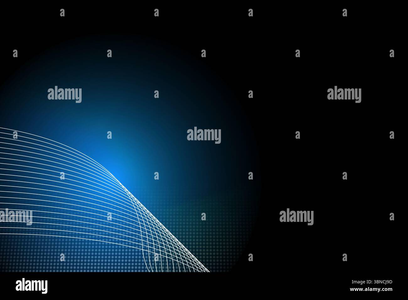 Linee lucido su sfondo nero Foto Stock