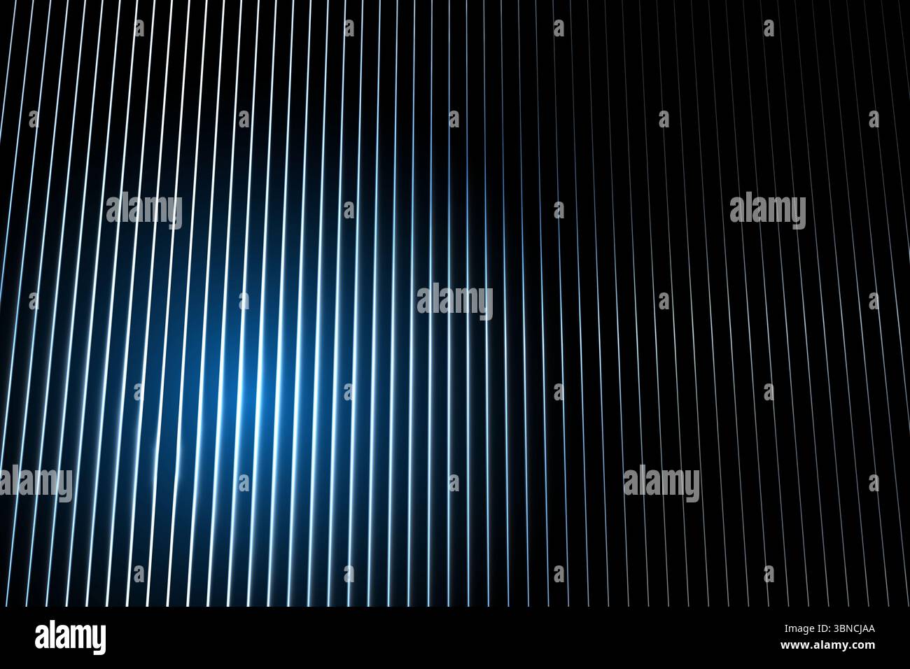 Linee lucido su sfondo nero Foto Stock