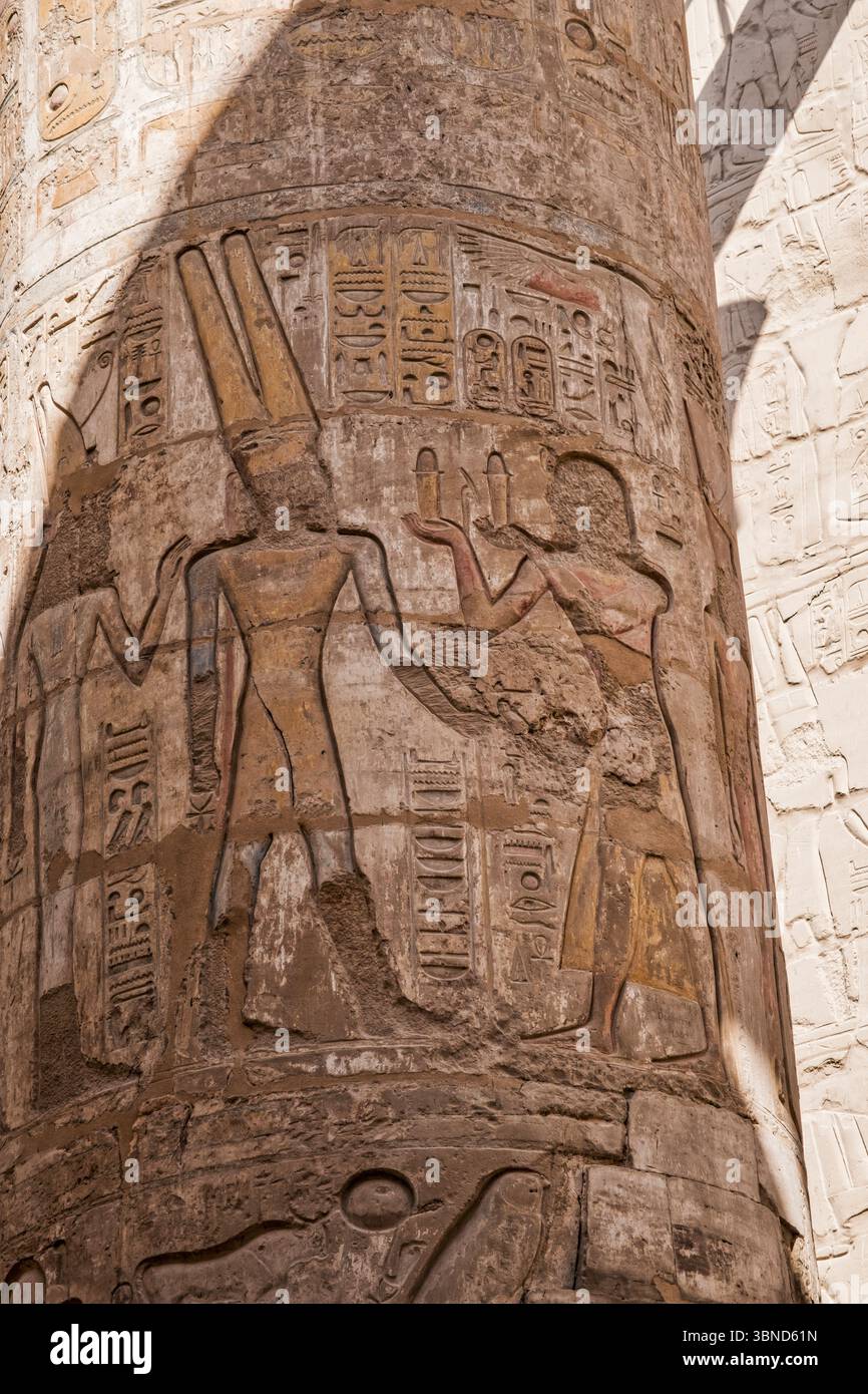 Complesso del tempio di Karnak Luxor Egitto Foto Stock