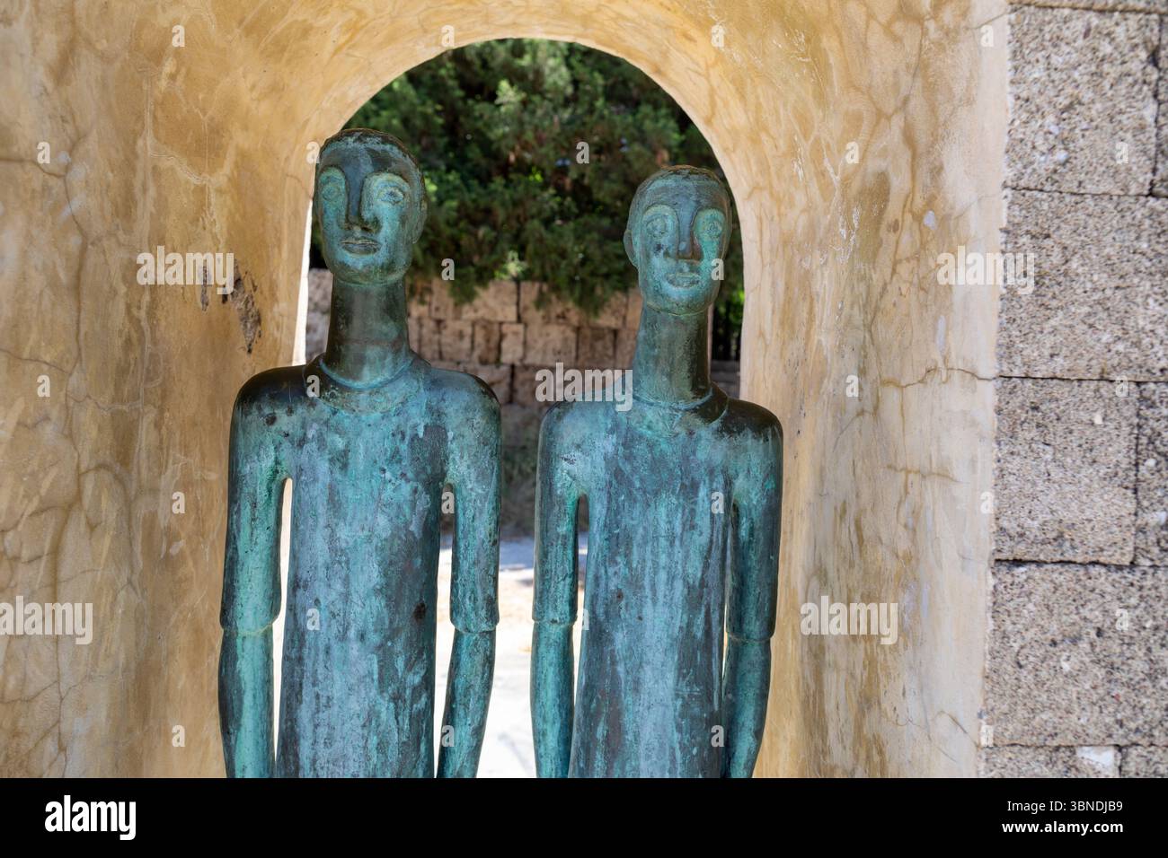 Monumenti alle vittime della guerra greco-italica Foto Stock