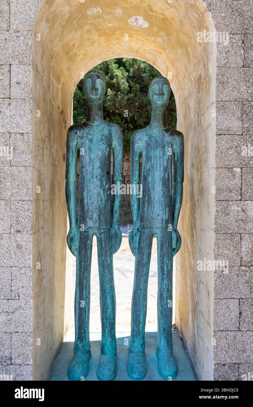 Monumenti alle vittime della guerra greco-italica Foto Stock