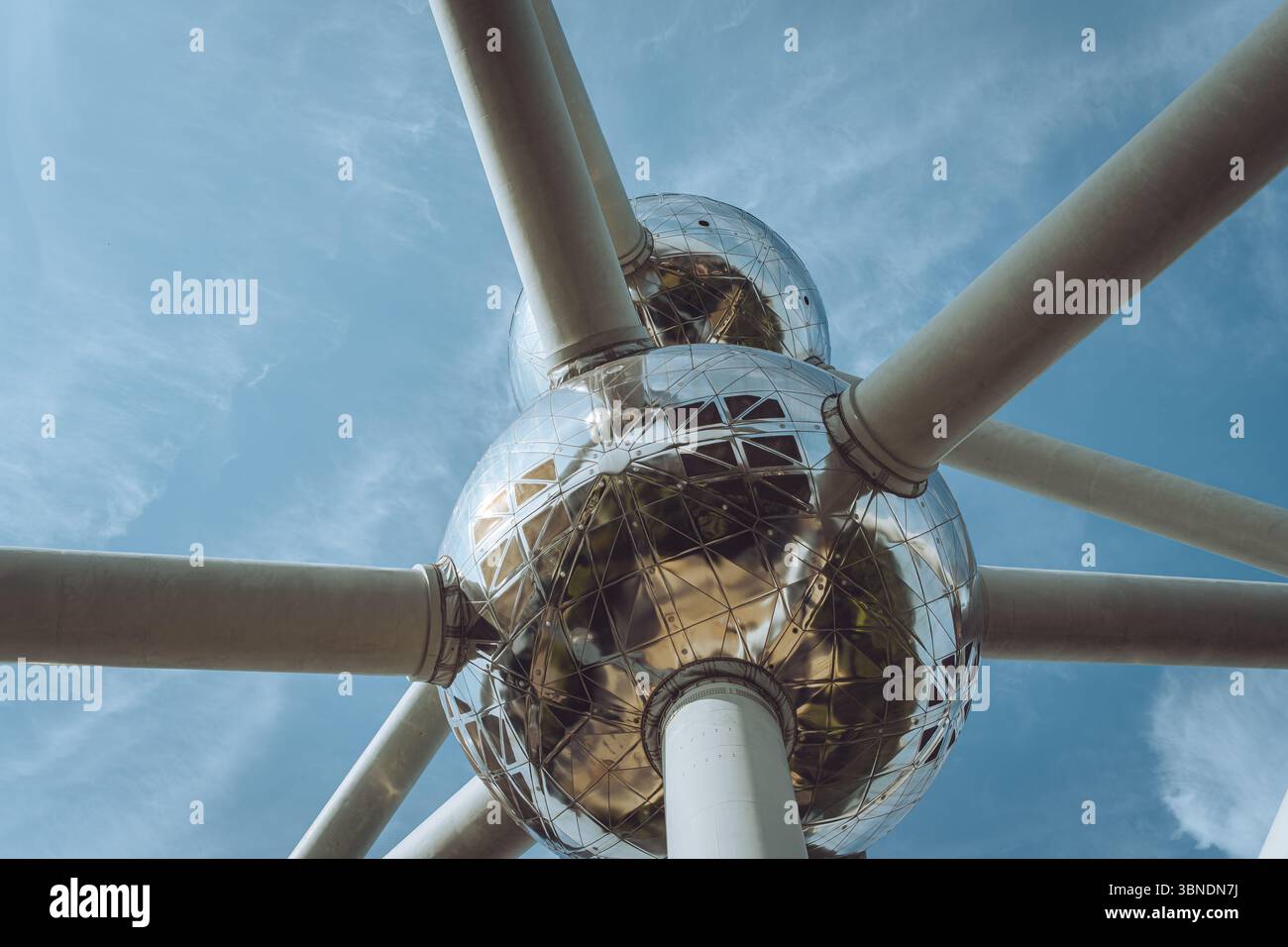 Atomium di Bruxelles, in Belgio Foto Stock