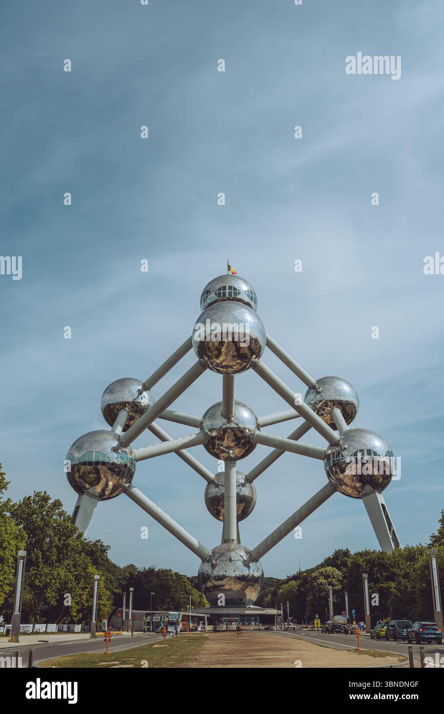 Atomium di Bruxelles, in Belgio Foto Stock
