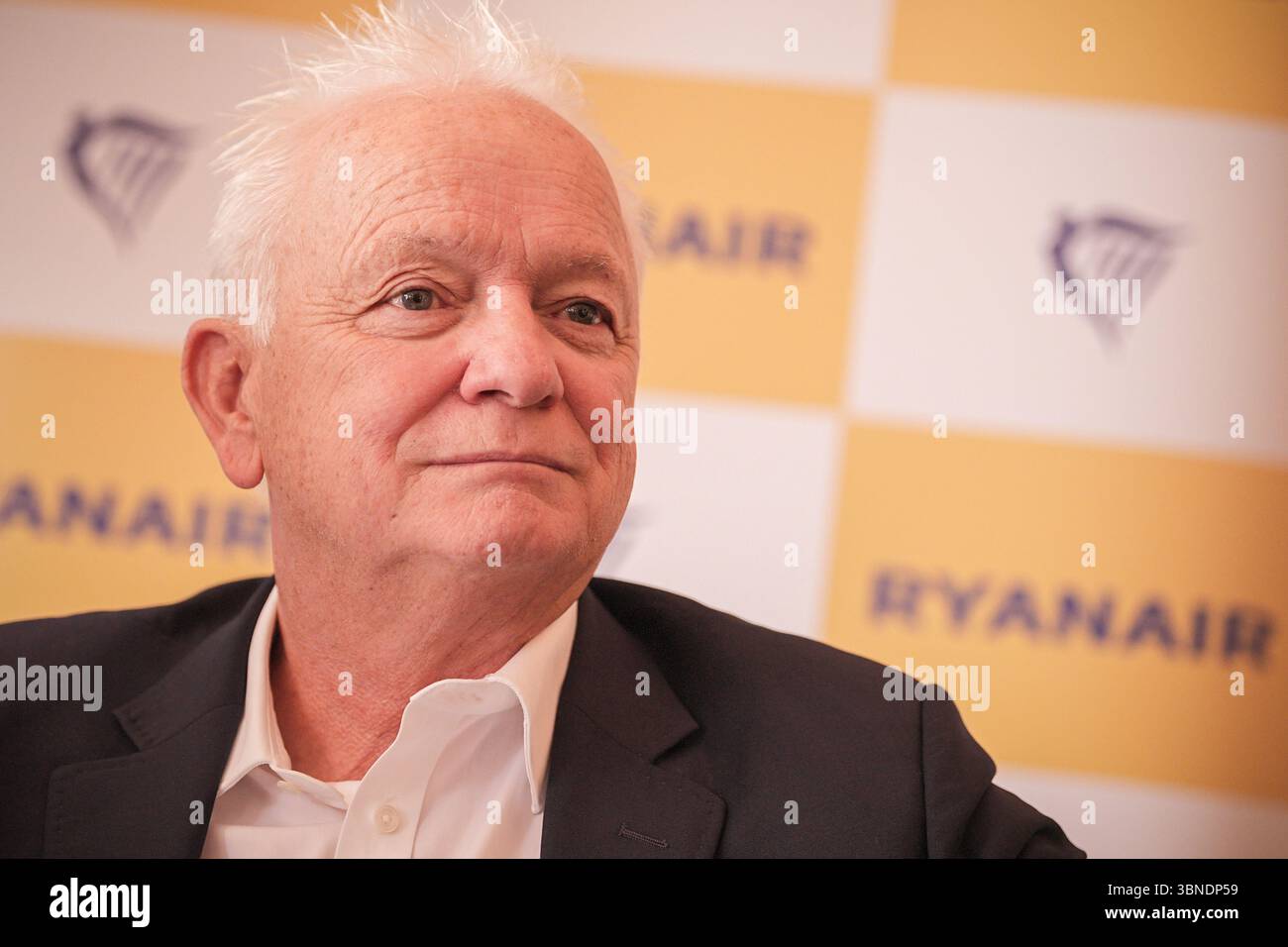 Conferenza stampa Ryanair & Torino Airport con il ceo Eddie Wilson e l'ad Andrea Andorno nella foto: Eddie Wilson - Torino, Mercoledì 2 luglio 2025 (foto Marco Alpozzi/Lapresse) Ryanair & Torino Airport Press Conference con il CEO Eddie Wilson e il CEO Andrea Andorno - Torino, mercoledì 2 luglio 2025 (foto Marco Alpozzi/Lapresse) crediti: LaPresse/Alamy Live News Foto Stock