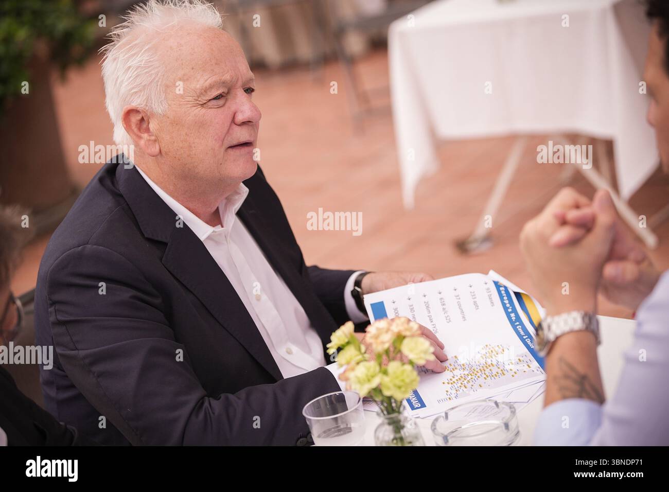 Conferenza stampa Ryanair & Torino Airport con il ceo Eddie Wilson e l'ad Andrea Andorno nella foto: Eddie Wilson - Torino, Mercoledì 2 luglio 2025 (foto Marco Alpozzi/Lapresse) Ryanair & Torino Airport Press Conference con il CEO Eddie Wilson e il CEO Andrea Andorno - Torino, mercoledì 2 luglio 2025 (foto Marco Alpozzi/Lapresse) crediti: LaPresse/Alamy Live News Foto Stock