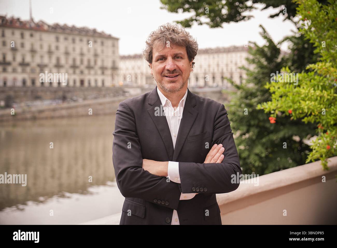 Conferenza stampa Ryanair & Torino Airport con il ceo Eddie Wilson e l'ad Andrea Andorno nella foto:Andrea Andorno - Torino, Mercoledì 2 luglio 2025 (foto Marco Alpozzi/Lapresse) Ryanair & Torino Airport Press Conference con il CEO Eddie Wilson e il CEO Andrea Andorno - Torino, mercoledì 2 luglio 2025 (foto Marco Alpozzi/Lapresse) crediti: LaPresse/Alamy Live News Foto Stock