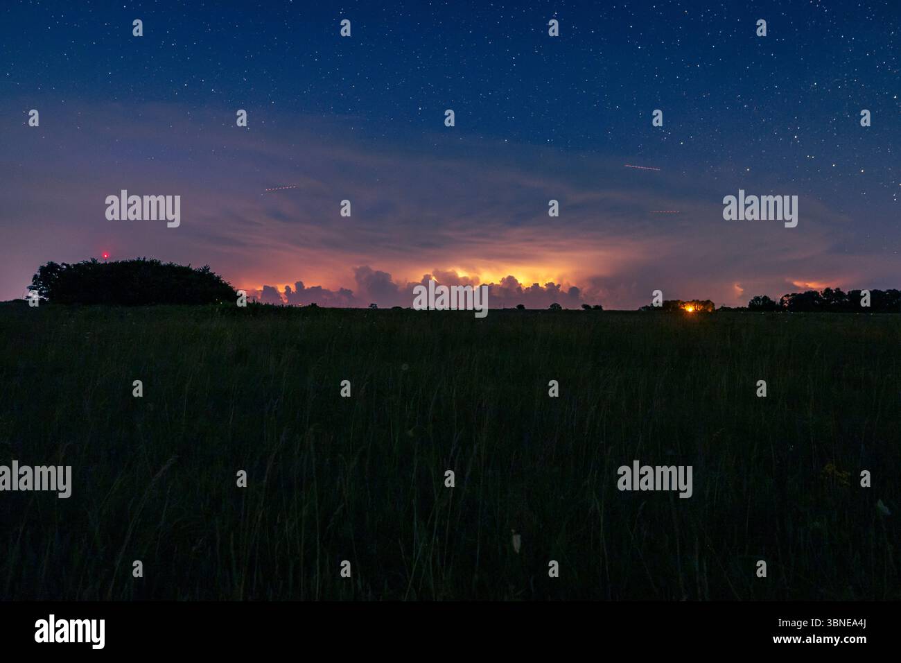 Via Lattea all'alba Old Barn Terry Nunn Photography Foto Stock