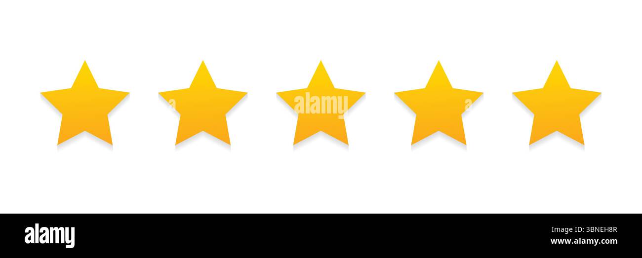 "Valutazione a 5 stelle - Recensioni e feedback dei clienti" Illustrazione Vettoriale