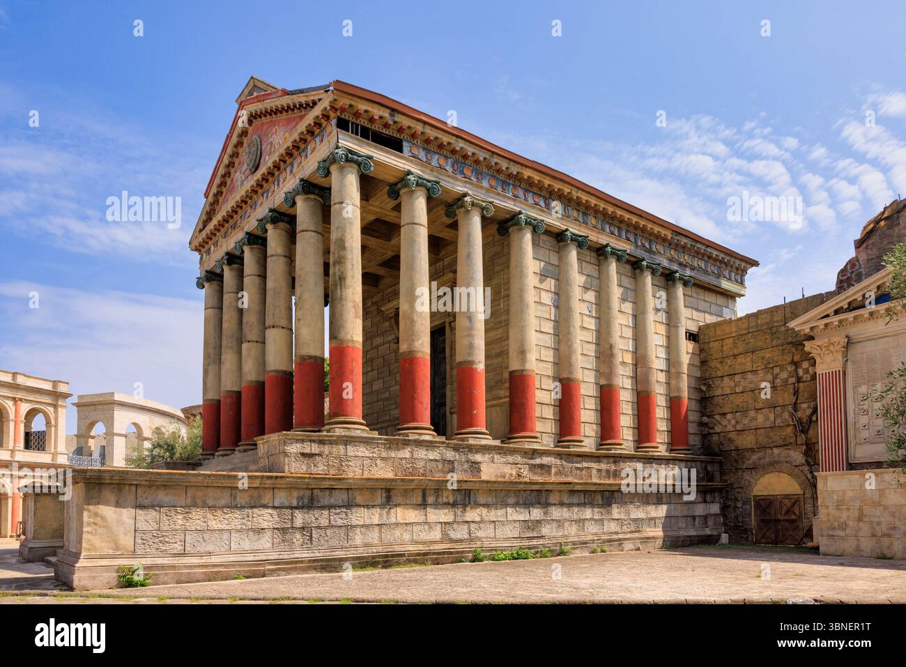 Set cinematografico della serie HBO Roma, Museo Cinecitta, Roma, Italia Foto Stock