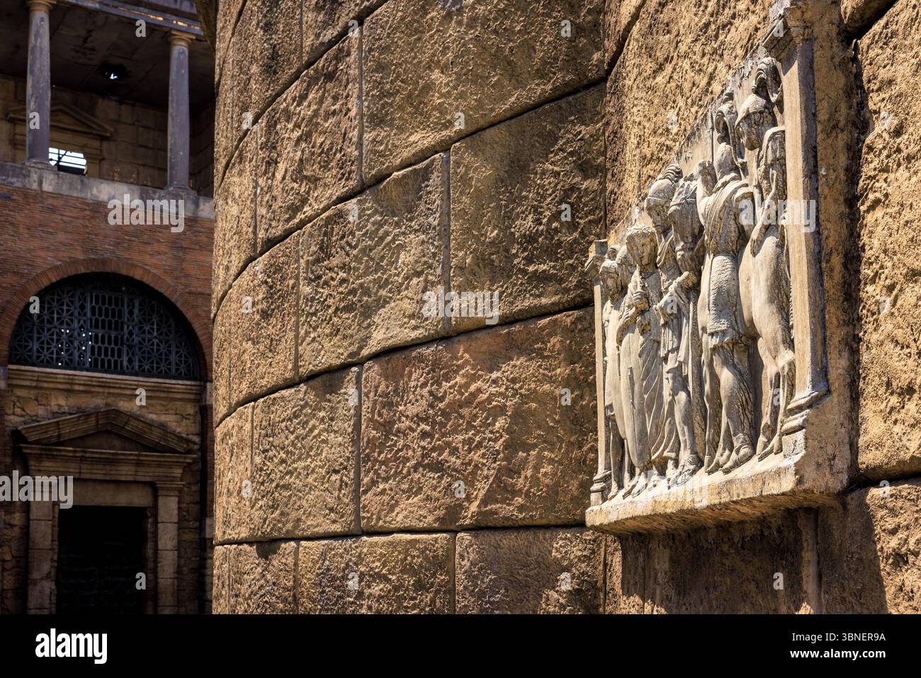 Set cinematografico della serie HBO Roma, Museo Cinecitta, Roma, Italia Foto Stock