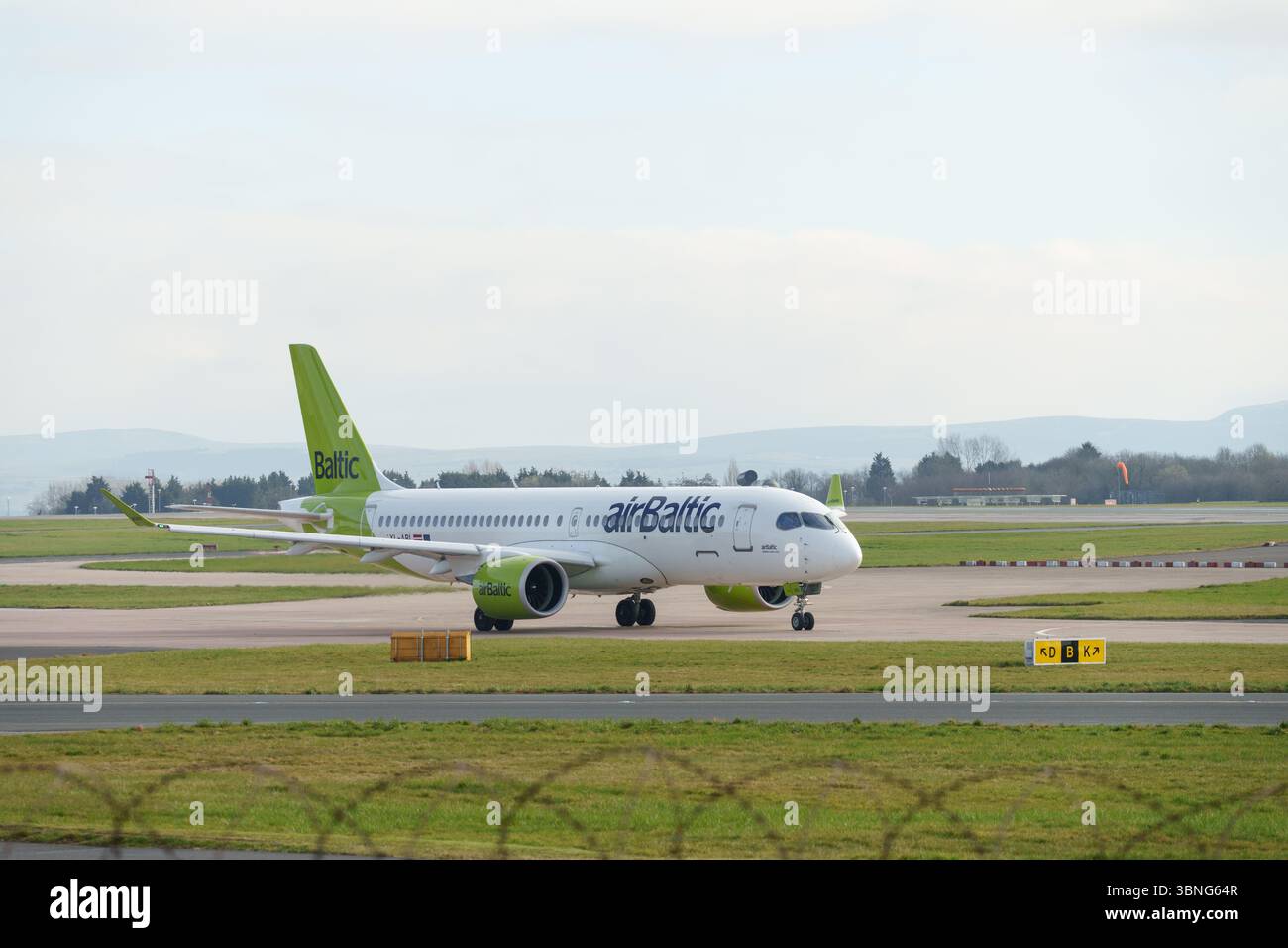 Air Baltic Airbus A220 Foto Stock