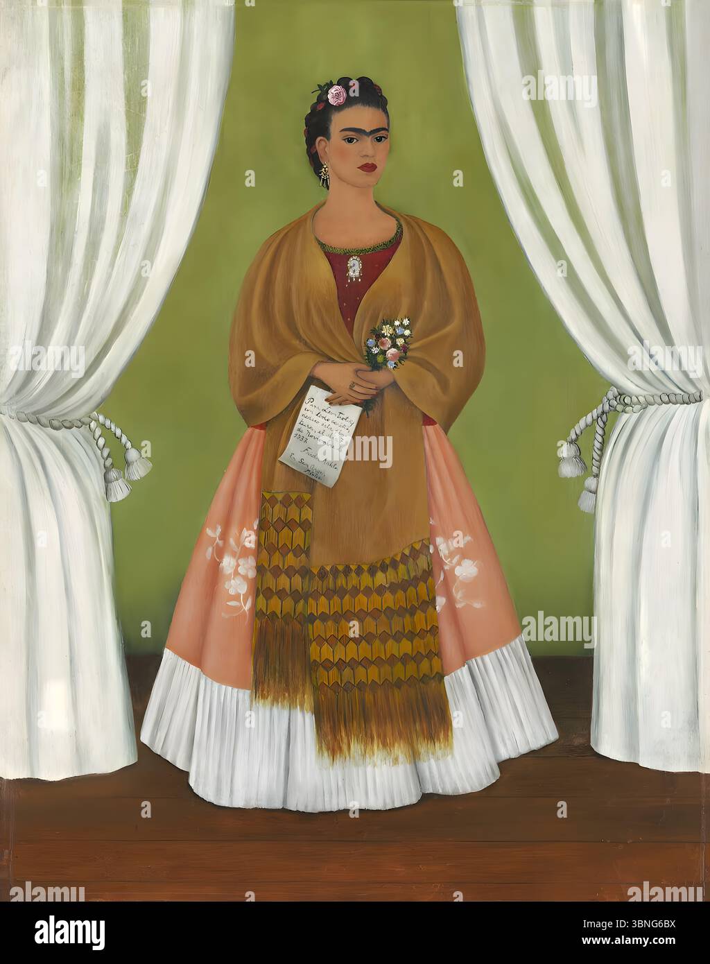 Autoritratto dedicato a Leon Trotsky (1937) di Frida Kahlo (1907-1954), olio su masonite, 30x24 in, Museo Nazionale delle donne nelle Arti, D.C. Foto Stock
