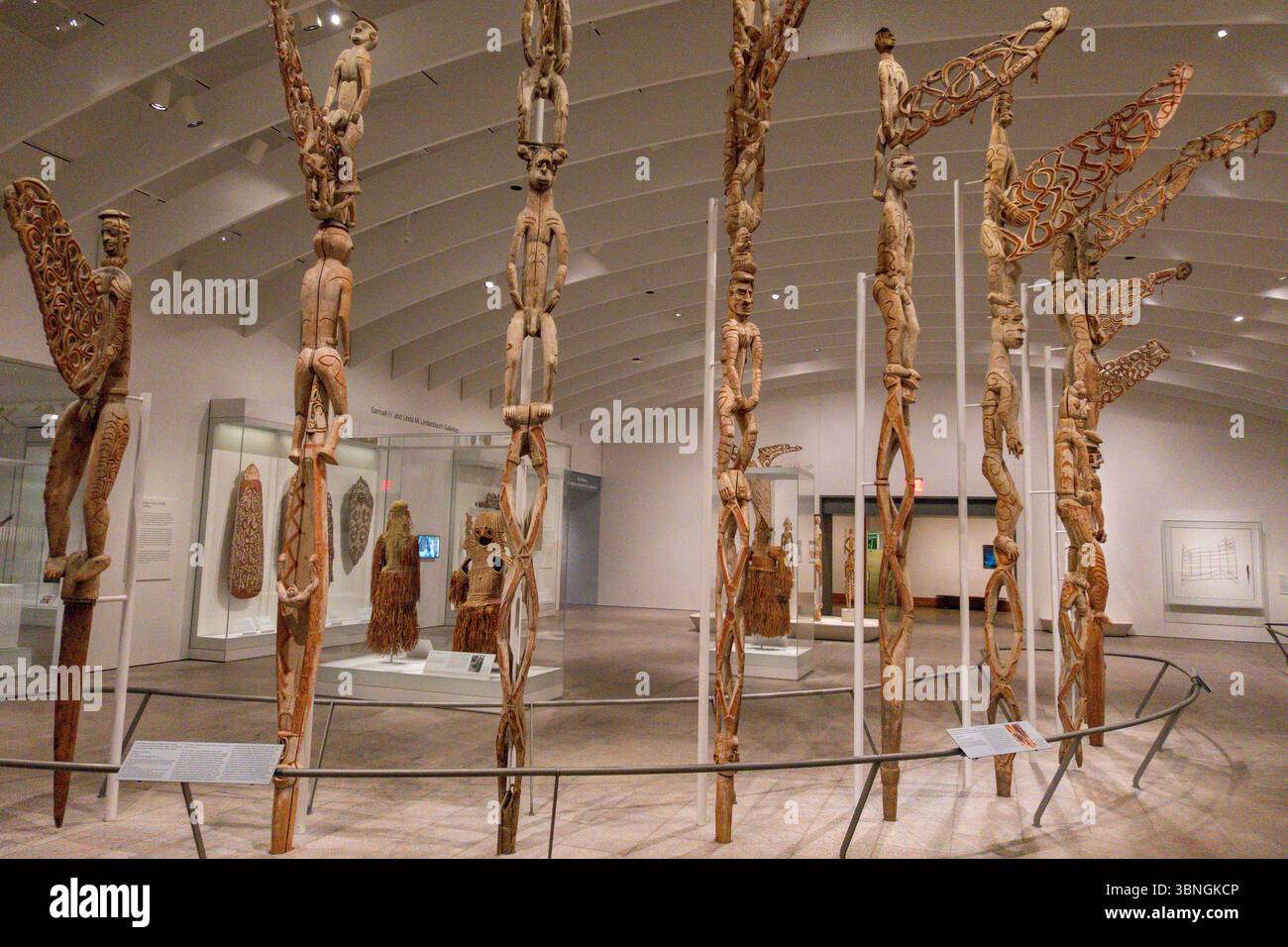 Michael C. Rockefeller Wing, Arts of Africa, the Ancient Americas, and Oceania, Metropolitan Museum of Art, New York City, USA Foto Stock