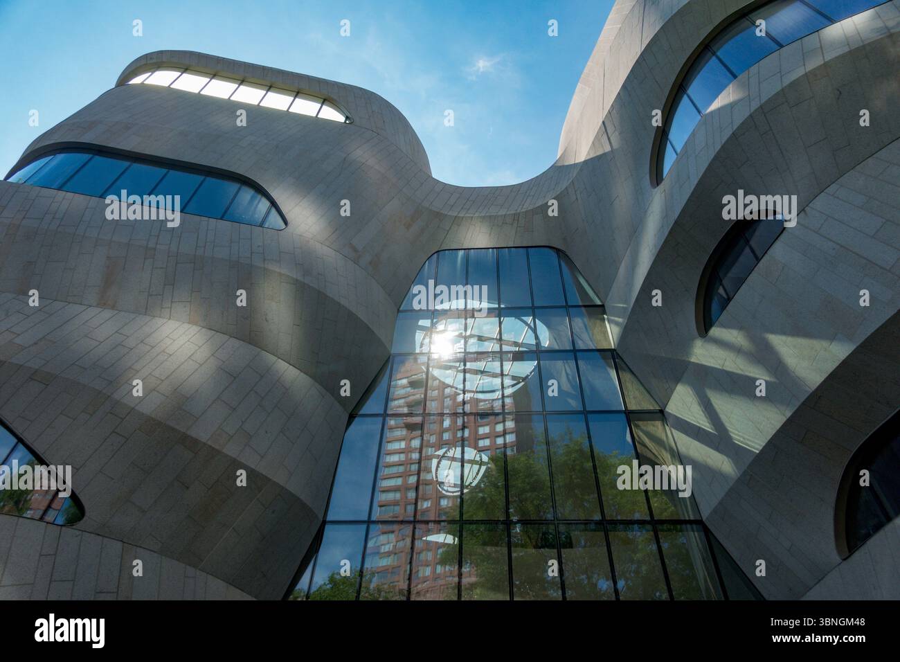 Esterno, Richard Gilder Center for Science, Education, and Innovation, American Museum of Natural History, New York City, USA Foto Stock