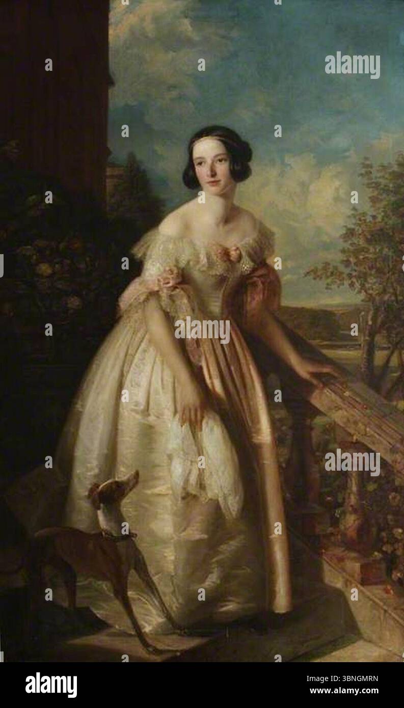 Louis Henri Sebbers (c.1806-1872) - Charlotte Augusta Whale (1819–1858), moglie di George Richmond Collis Foto Stock