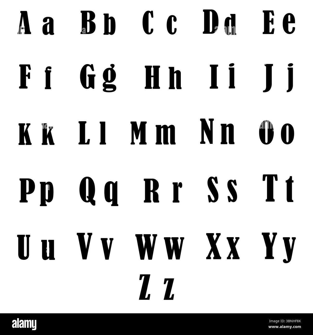 Carattere decorativo serif. Forma alfabetica stilizzata. Icona lettera vintage. Design del testo vettoriale. Illustrazione Vettoriale