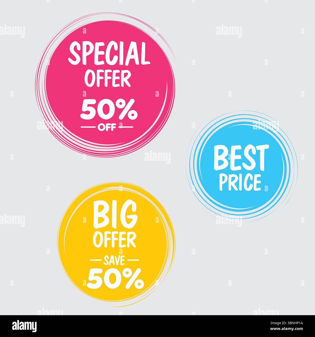 "Offerta speciale: Sconto del 50% con il miglior prezzo e grandi offerte" Illustrazione Vettoriale