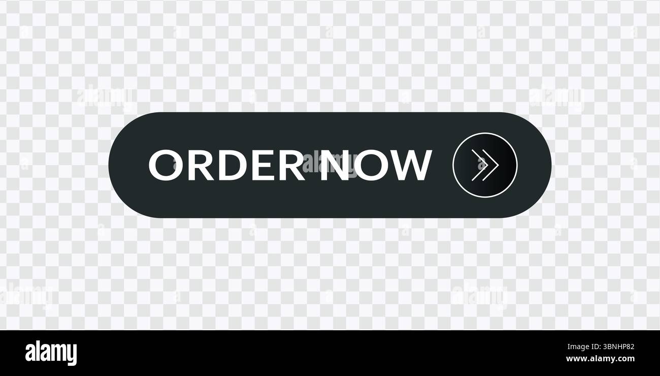 "Pulsante Ordina ora - colore arancione con testo grassetto" Illustrazione Vettoriale