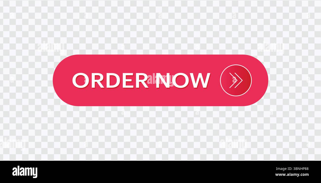 "Pulsante Ordina ora - colore arancione con testo grassetto" Illustrazione Vettoriale