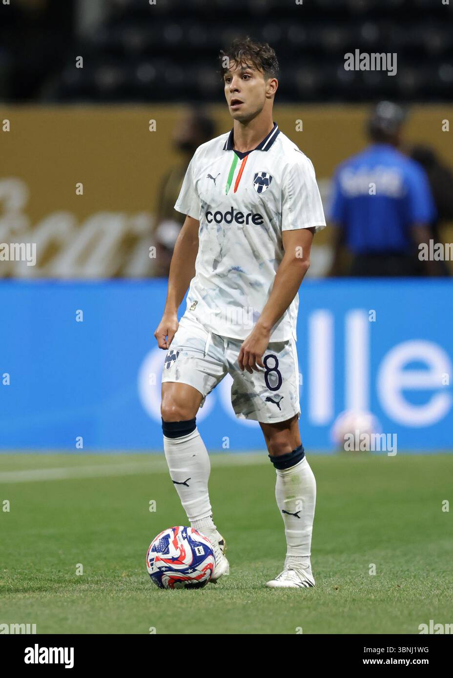Atlanta, Stati Uniti. 1 luglio 2025. Oliver Torres del CF Monterreydurante la partita della Coppa del mondo per club FIFA Borussia Dortmund vs CF Monterrey al Mercedes Benz Stadium di Atlanta. Il credito per immagini dovrebbe essere: Jonathan Moscrop/Sportimage Credit: Sportimage Ltd/Alamy Live News Foto Stock