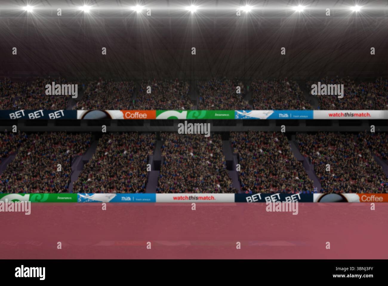 Immagine generata digitalmente dello stadio Foto Stock
