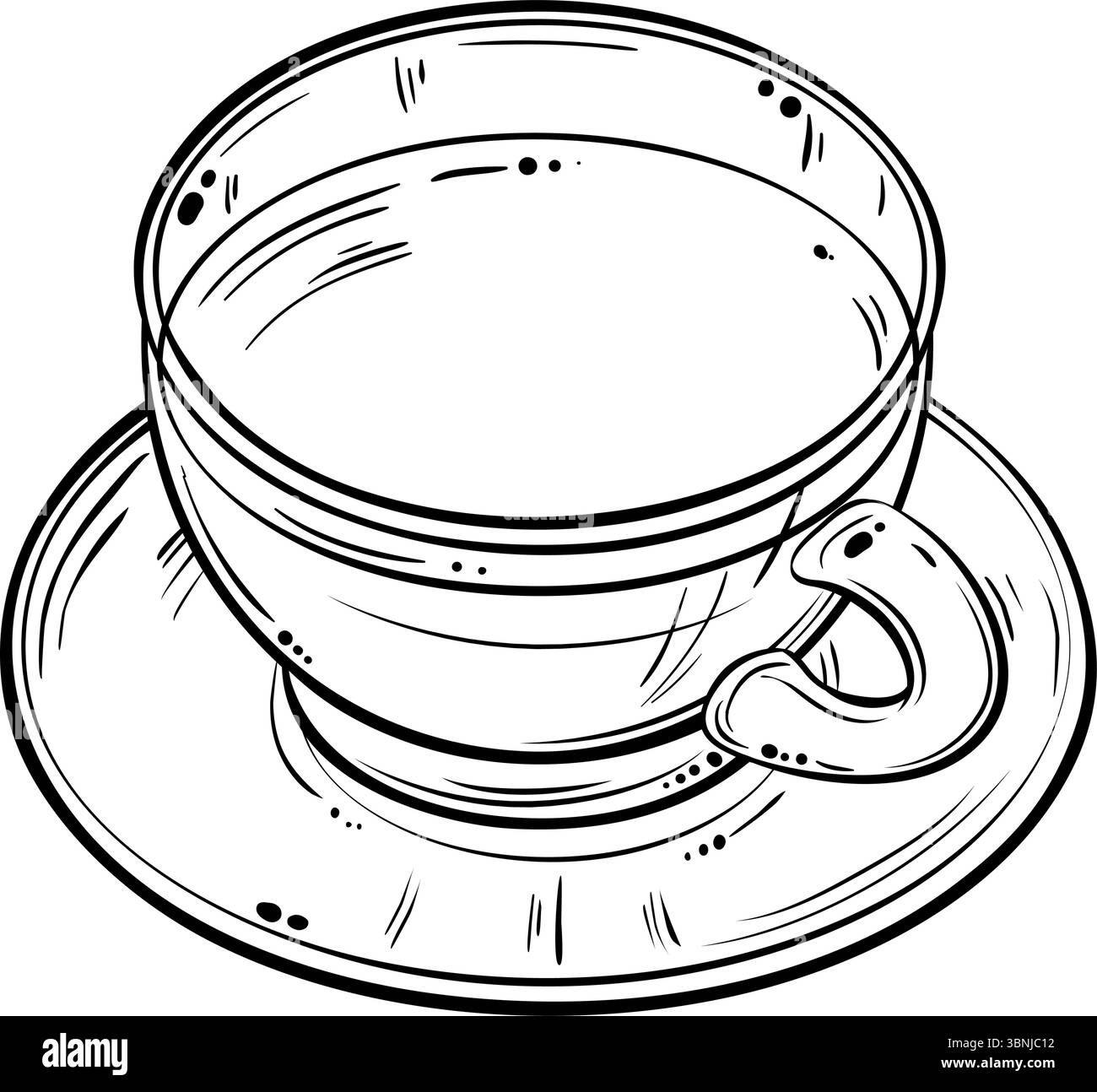 Illustrazione del vettoriale della tazza di tè Illustrazione Vettoriale