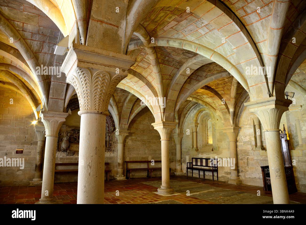Interno del monastero di vera del Moncayo, Saragozza, Aragona, Spagna Foto Stock
