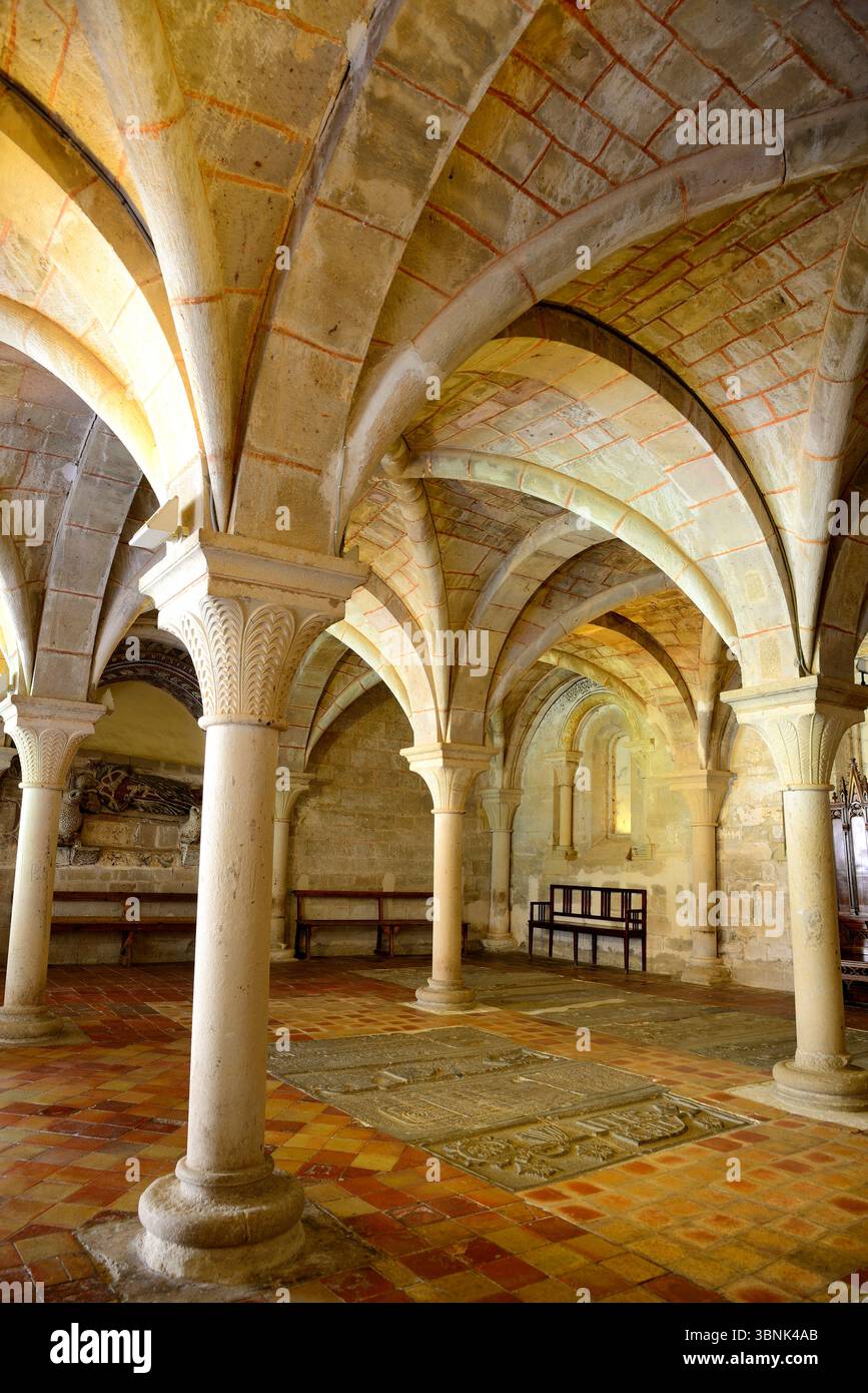 Interno del monastero di vera del Moncayo, Saragozza, Aragona, Spagna Foto Stock