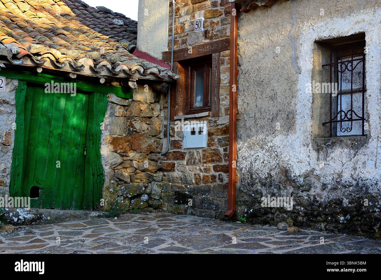 Angolo rustico in La Serna del Monte, Madrid, Spagna Foto Stock