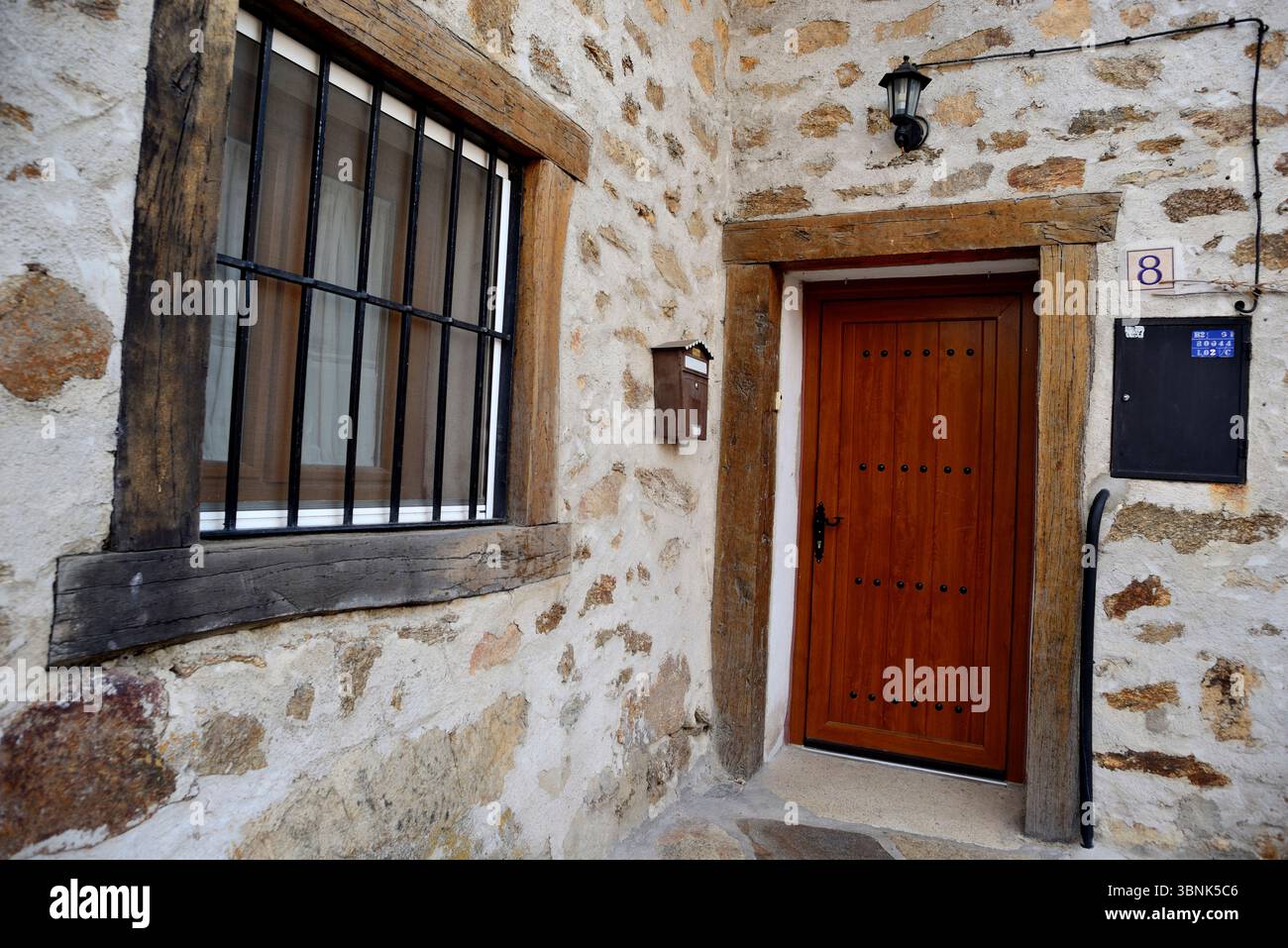 Angolo rustico in La Serna del Monte, Madrid, Spagna Foto Stock