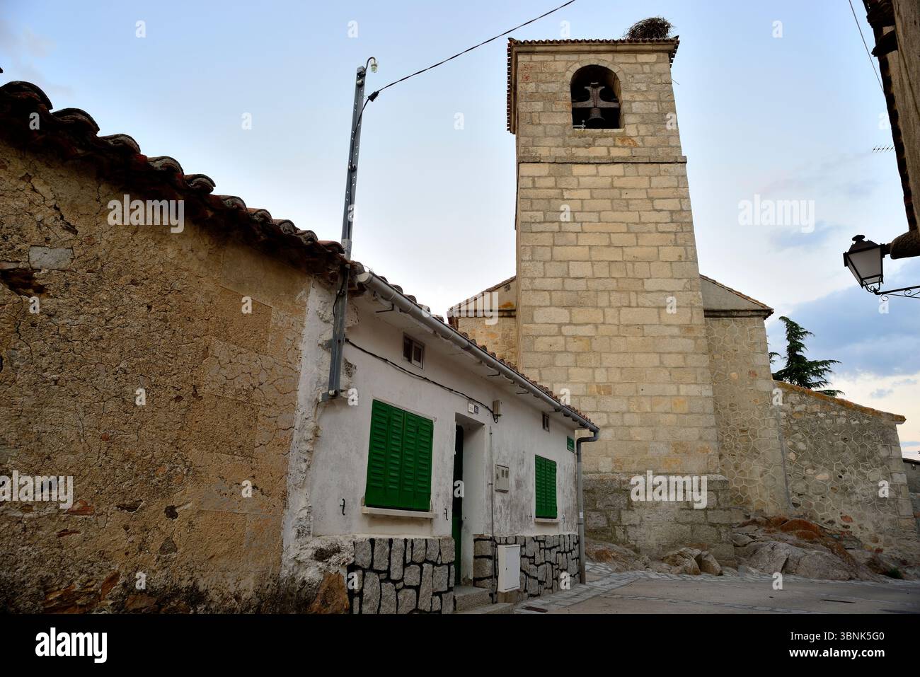 Chiesa di San Nicola de Bari, Lozoyuela, Madrid, Spagna Foto Stock