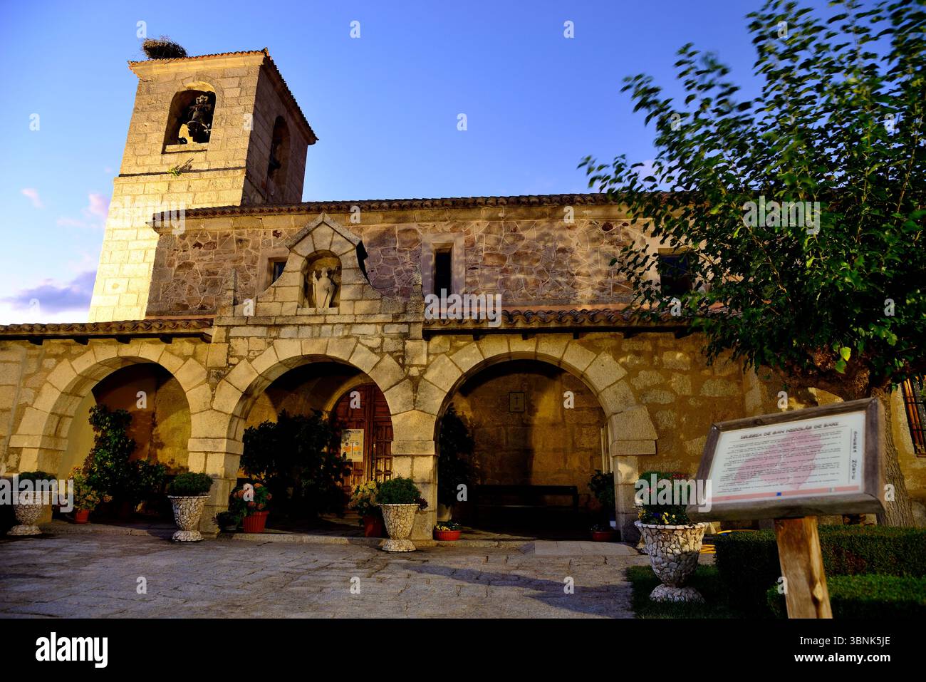 Chiesa di San Nicola de Bari, Lozoyuela, Madrid, Spagna Foto Stock
