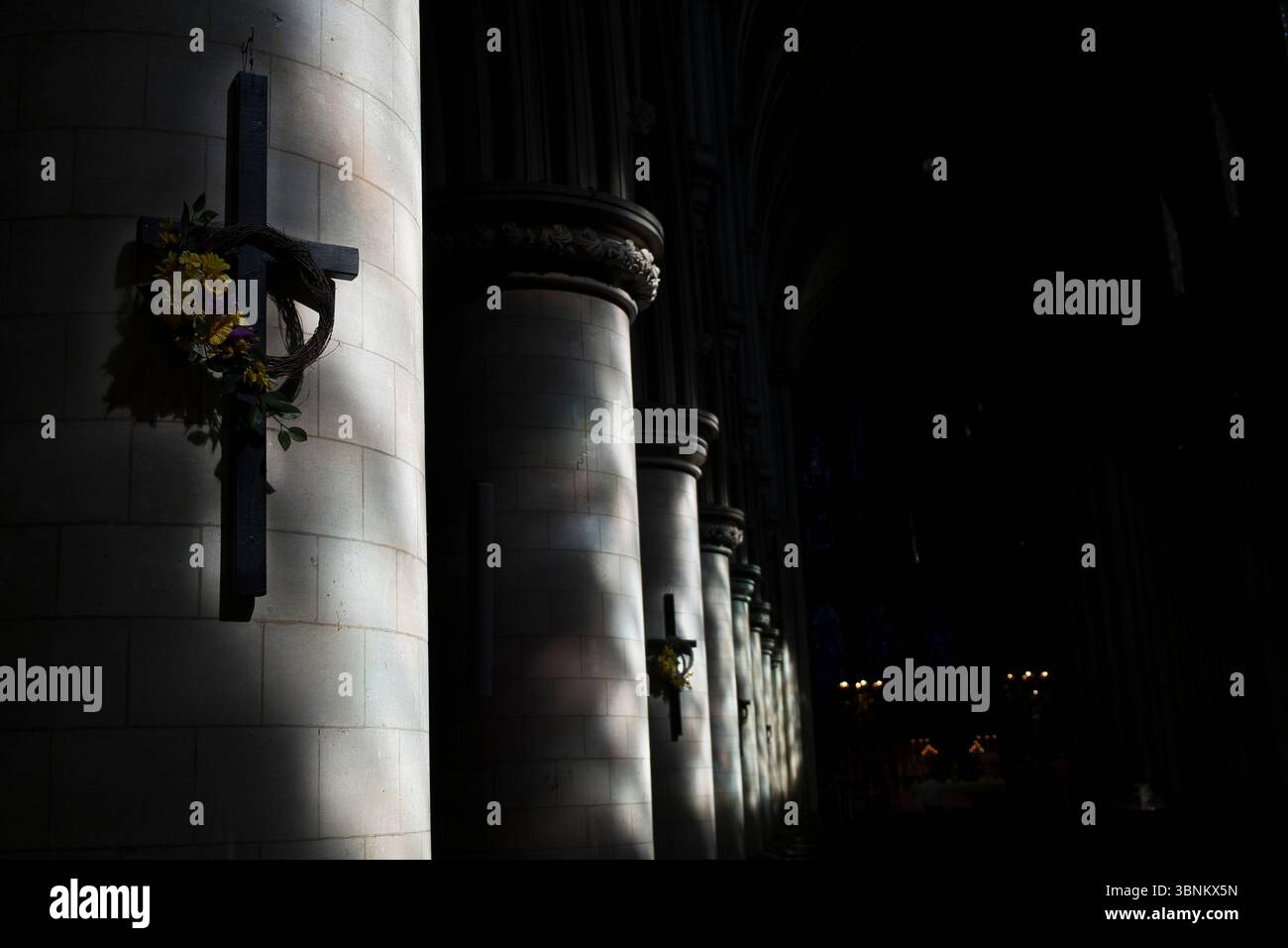 All'interno della cattedrale di San Giovanni Battista Foto Stock