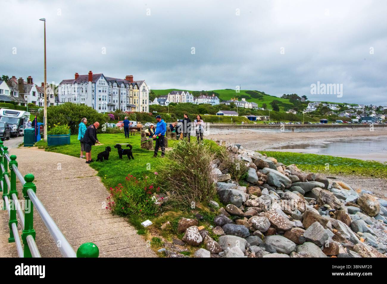 Tremadog Bay, Criccieth. Foto Stock