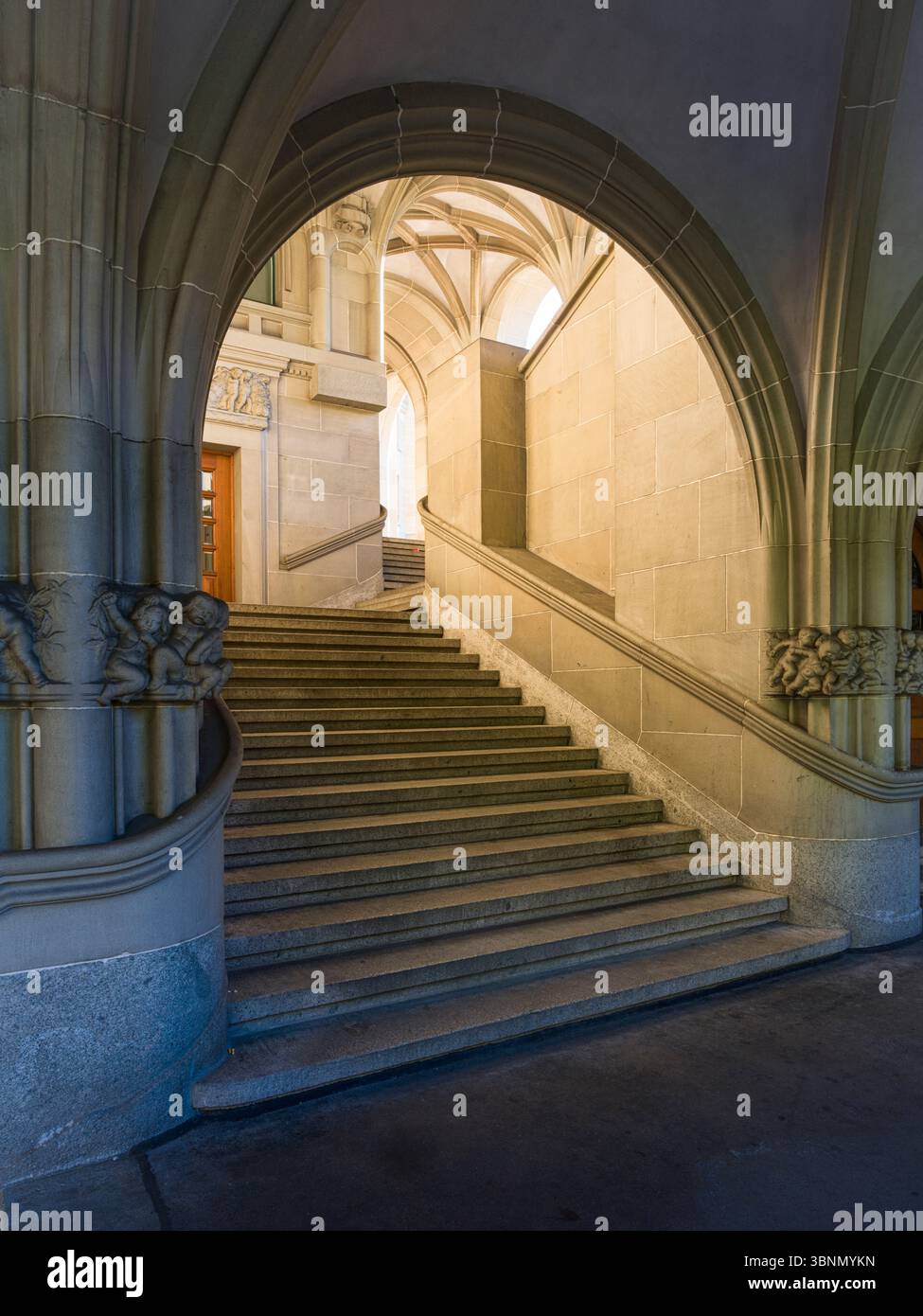 Svizzera, Zurigo, Amtshaus III, interno, scala Foto Stock