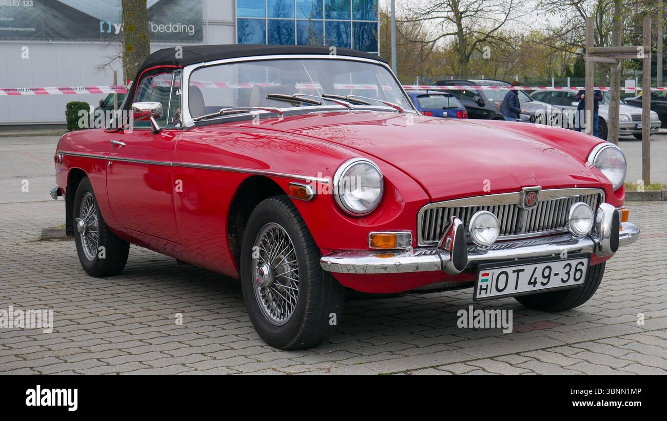 MG B Roadster Foto Stock