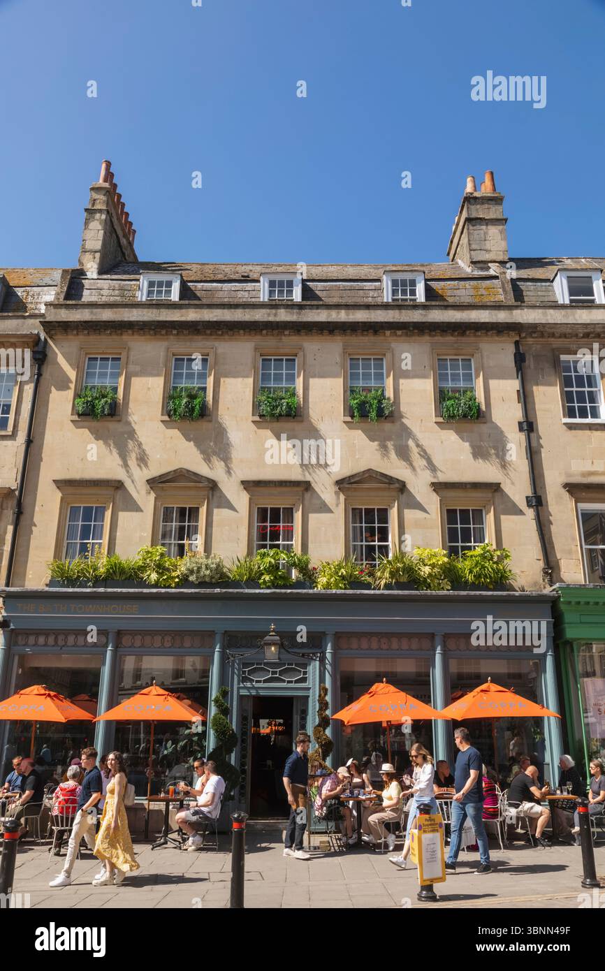 Inghilterra, Somerset, Bath, Milson Street, The Bath Townhouse Restaurant Foto Stock