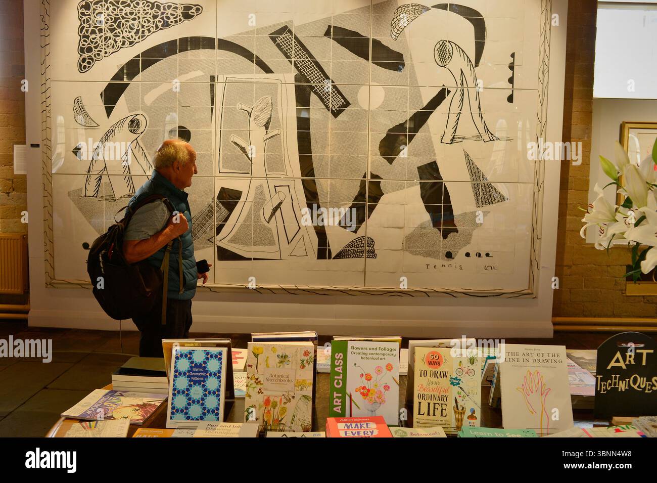 Bradford City of Culture 2025, Hockney Gallery Saltaire Bradford West Yorkshire Inghilterra. Foto Stock