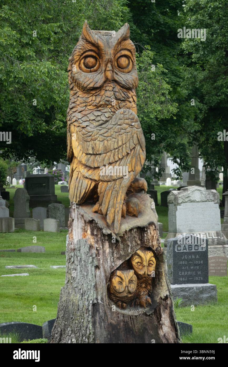 Cimitero Woodlawn nel Bronx di New York Foto Stock