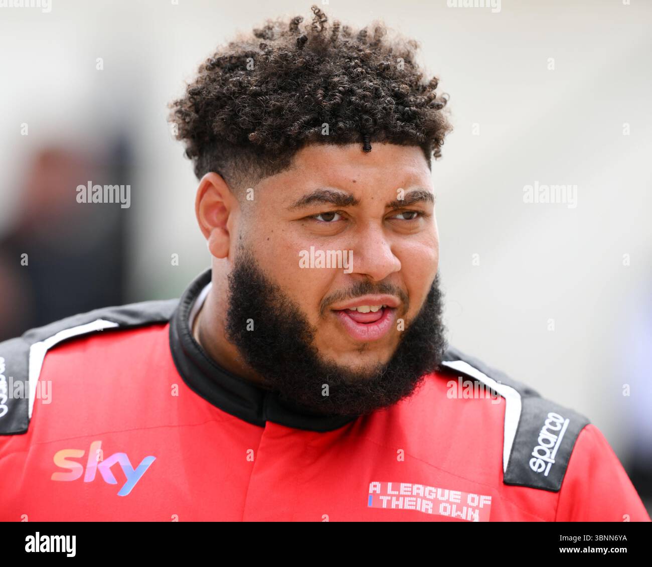 REGNO UNITO. 3 luglio 2025. Il rapper britannico Big Zuu (Zuhair Hassan) è nel paddock durante il Gran Premio di Gran Bretagna di Formula 1 Qatar Airways al circuito di Silverstone a Towcester, in Inghilterra, il 3 luglio 2024. (Foto di Jon Hobley | mi News/NurPhoto) crediti: NurPhoto SRL/Alamy Live News Foto Stock
