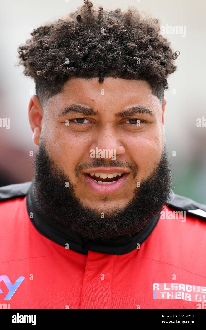 REGNO UNITO. 3 luglio 2025. Il rapper britannico Big Zuu (Zuhair Hassan) è nel paddock durante il Gran Premio di Gran Bretagna di Formula 1 Qatar Airways al circuito di Silverstone a Towcester, in Inghilterra, il 3 luglio 2024. (Foto di Jon Hobley | mi News/NurPhoto) crediti: NurPhoto SRL/Alamy Live News Foto Stock