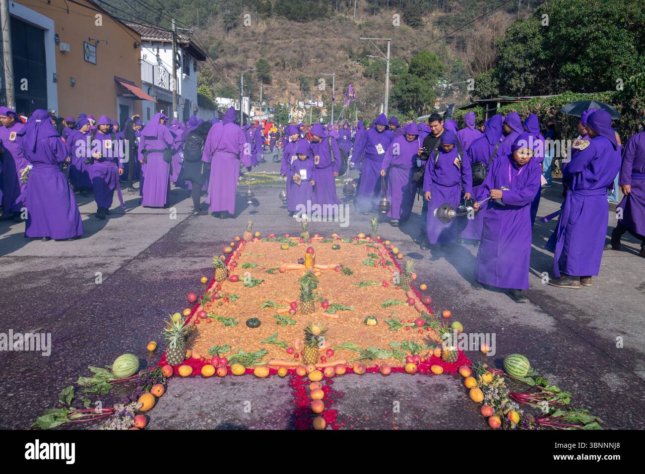 Semana Santa en la Antigua Guatemala celebrazioni della settimana Santa ad Antigua Guatemala Foto Stock