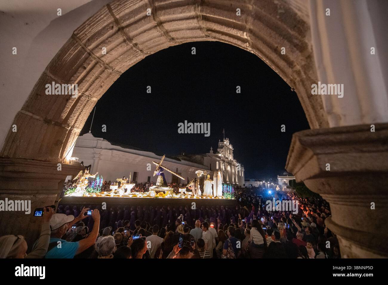 Semana Santa en la Antigua Guatemala celebrazioni della settimana Santa ad Antigua Guatemala Foto Stock