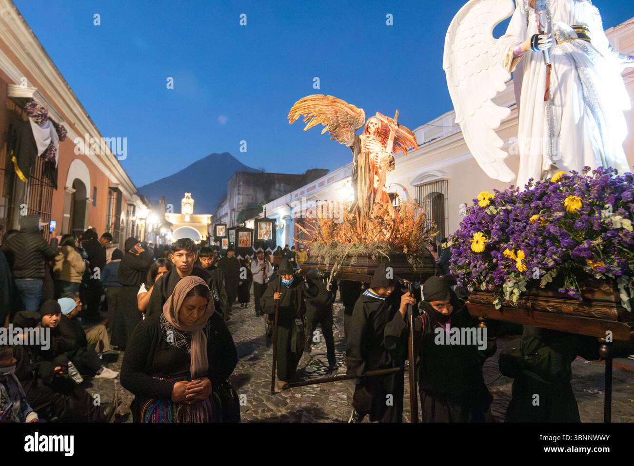 Semana Santa en la Antigua Guatemala Hoy Week celebrazioni ad Antigua Guatemala Foto Stock