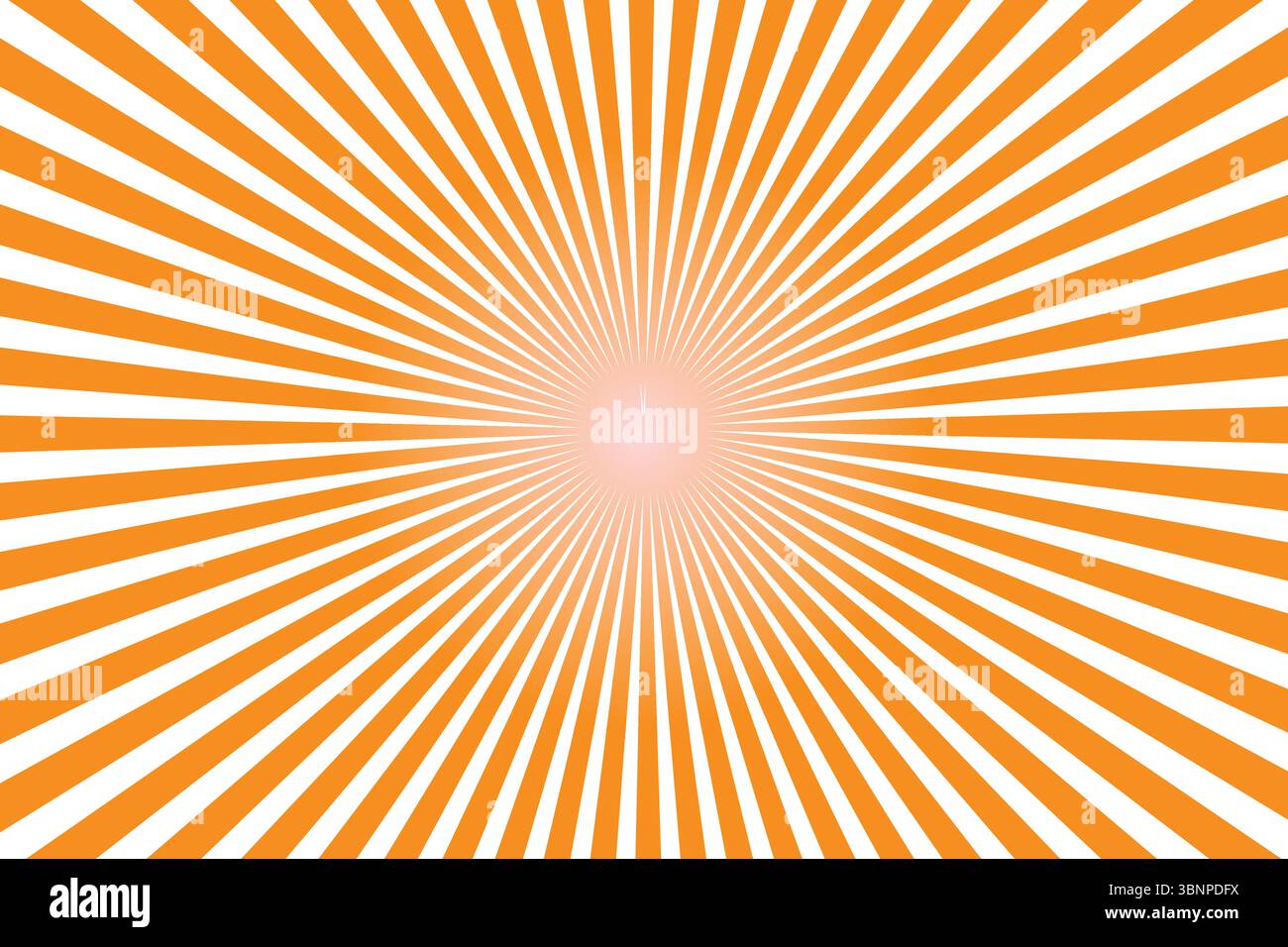 "Sfondo Orange Burst - linee irradianti, Sunburst Design" Illustrazione Vettoriale