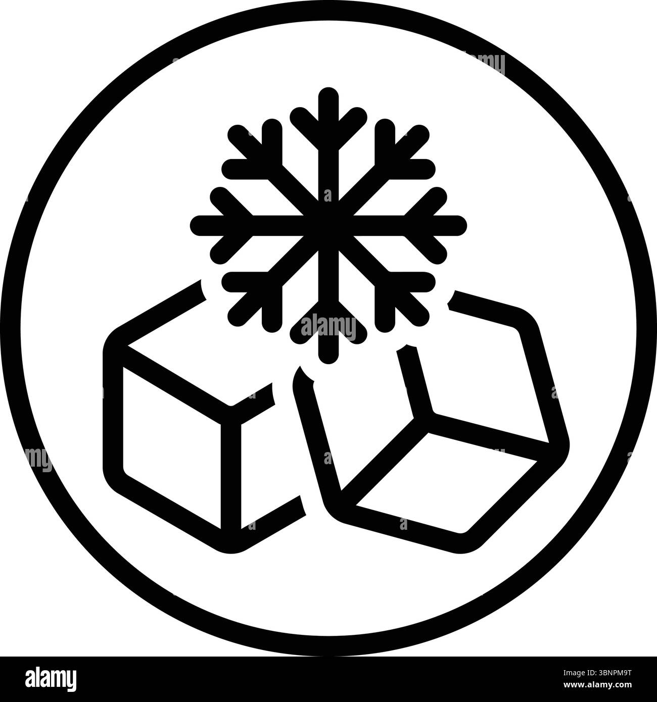 Icona per ghiaccio, bevi Illustrazione Vettoriale