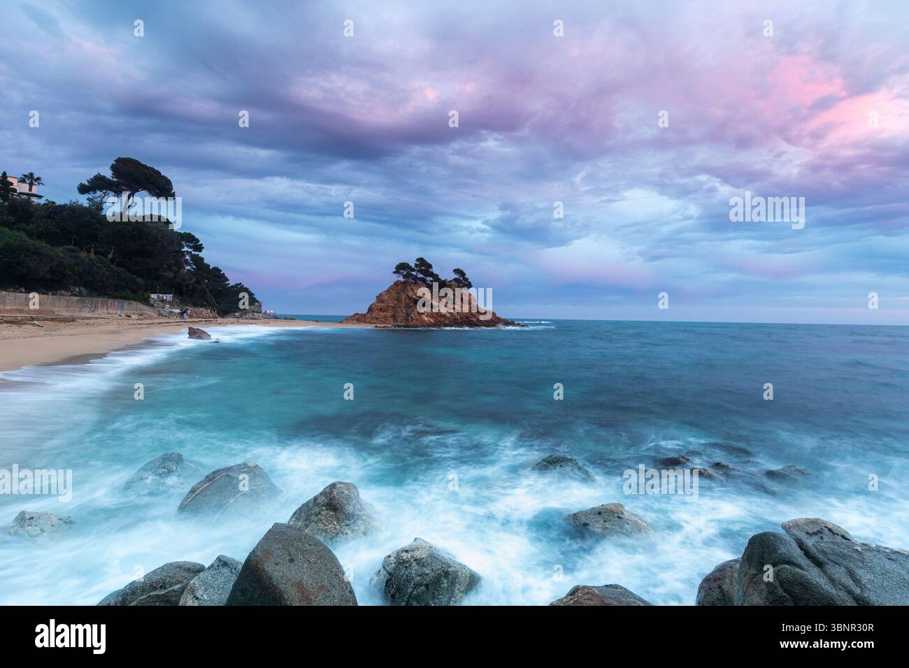 Spiaggia di Cap Roig, Calonge, Girona, Spagna Foto Stock