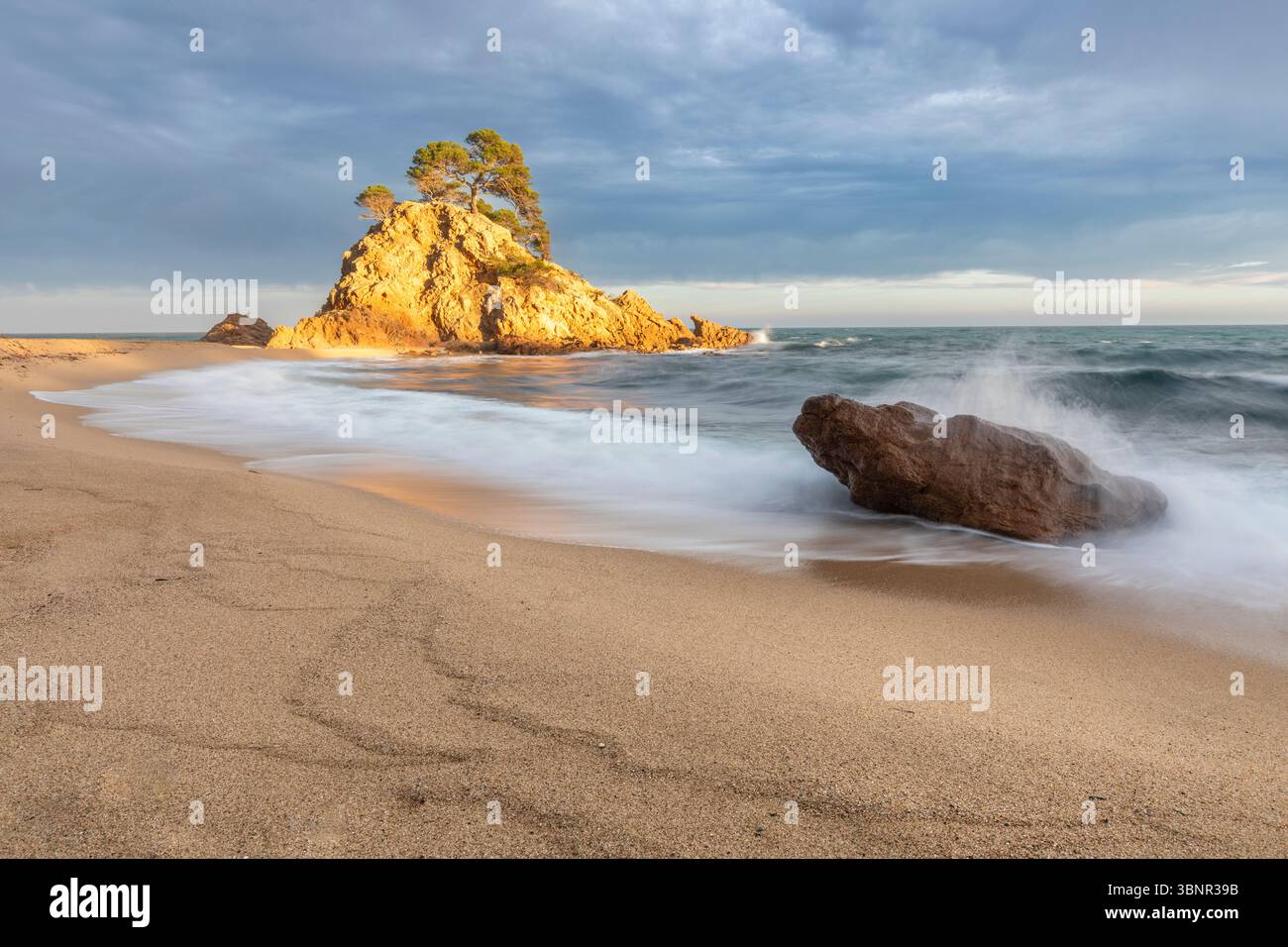 Spiaggia di Cap Roig, Calonge, Girona, Spagna Foto Stock