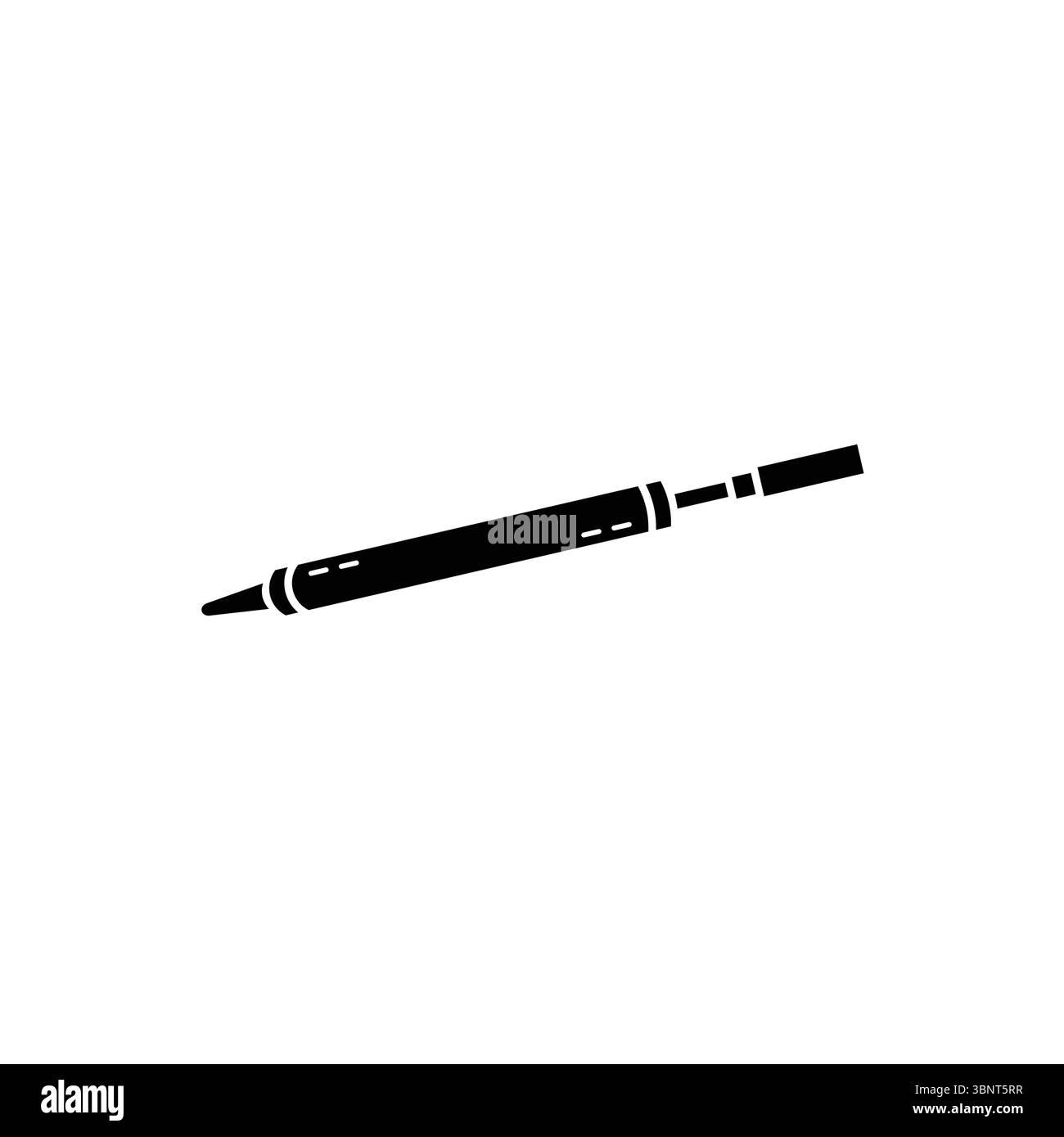 La silhouette audace di un pichkari, una pistola ad acqua tradizionale, perfetta per i progetti legati alle feste di Holi e ai festeggiamenti divertenti. Illustrazione Vettoriale